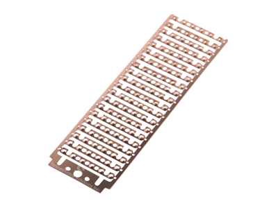 Frame of copper splice clips